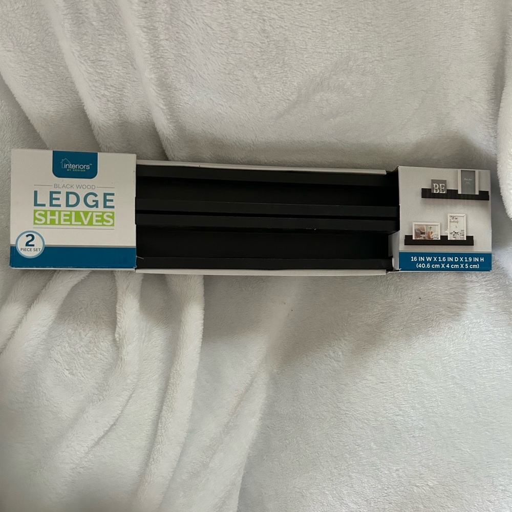 Ledge shelves